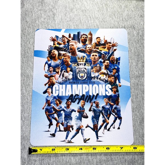 New Custom Made Manchester City Champions Mouse Pad - Picture 3 of 3